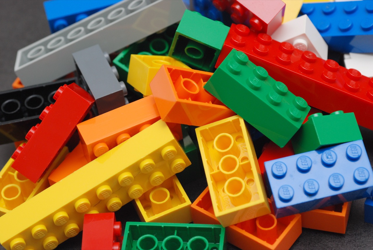 Colorful LEGO bricks